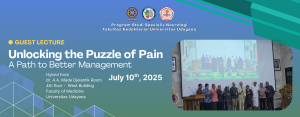 Program Studi Spesialis Neurologi Gelar Guest Lecture Pain dengan Pembicara dari Multinasional