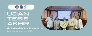 Ujian Tesis Akhir Program Studi Spesialis Neurologi Universitas Udayana (dr. Nina)