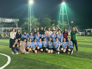 Lomba Mini Soccer Putri Tim Neurologi Udayana dalam rangka BKFK 64