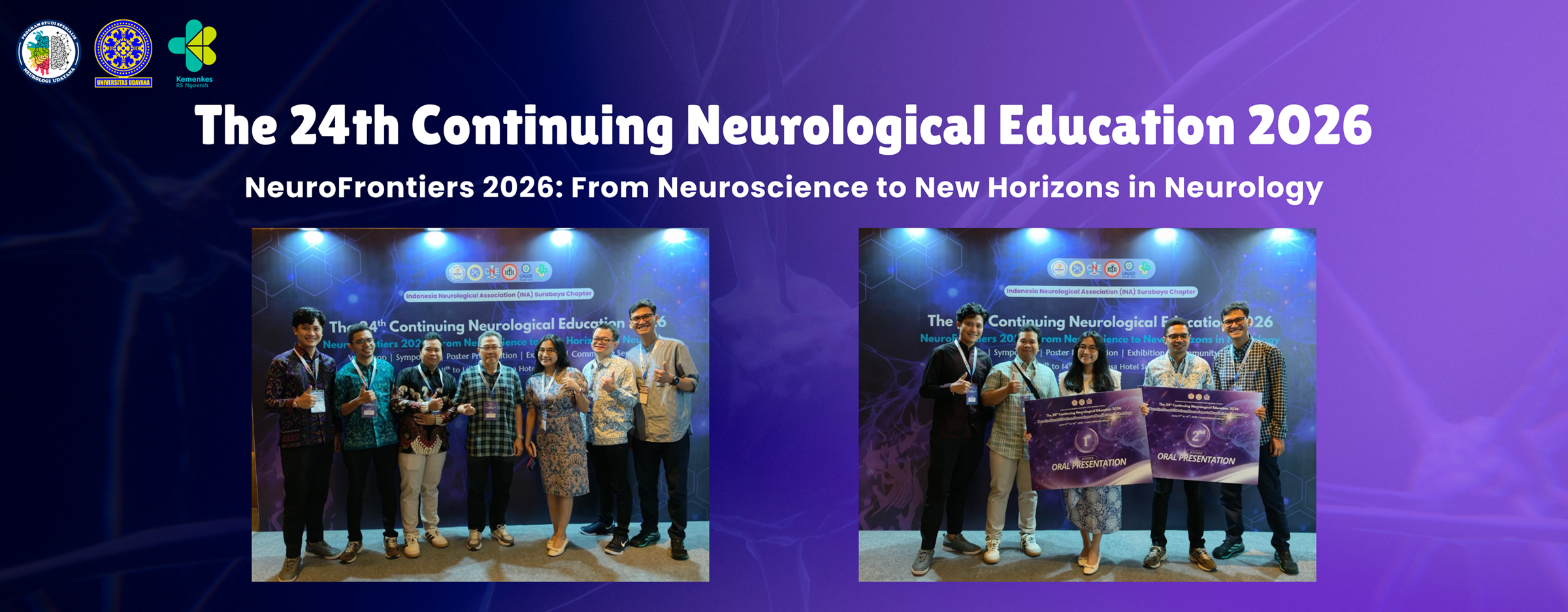Residen Neurologi Udayana Raih Prestasi dan Presentasikan Karya Ilmiah pada The 24th Continuing Neurological Education 2026